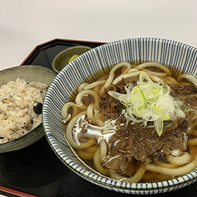 但馬牛肉うどんセット